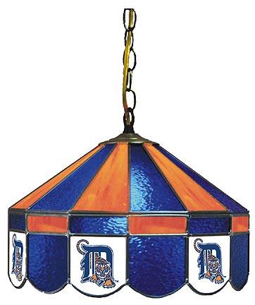 Detroit Tigers MLB Licensed 16" Diameter Stained Glass Lamp from Imperial International