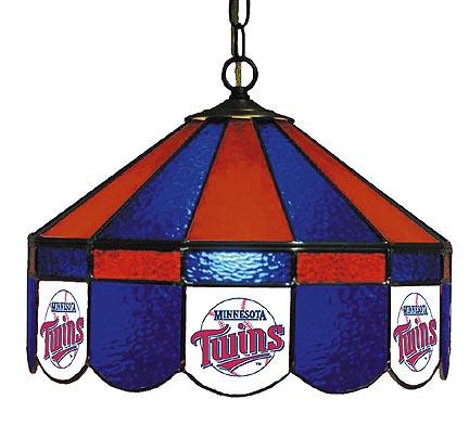 Minnesota Twins MLB Licensed 16" Diameter Stained Glass Lamp from Imperial International