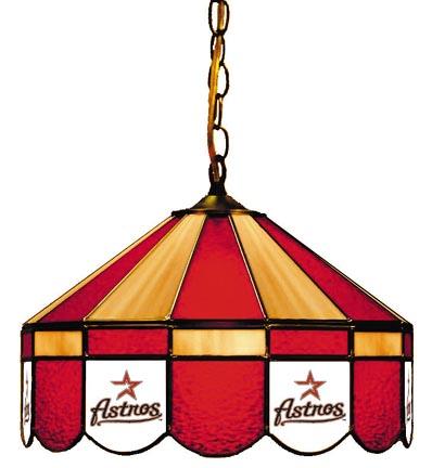 Houston Astros MLB Licensed 16" Diameter Stained Glass Lamp from Imperial International