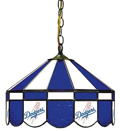Los Angeles Dodgers MLB Licensed 16" Diameter Stained Glass Lamp from Imperial International