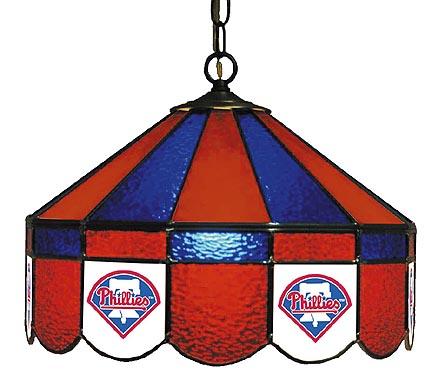 Philadelphia Phillies MLB Licensed 16" Diameter Stained Glass Lamp from Imperial International