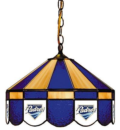 San Diego Padres MLB Licensed 16" Diameter Stained Glass Lamp from Imperial International