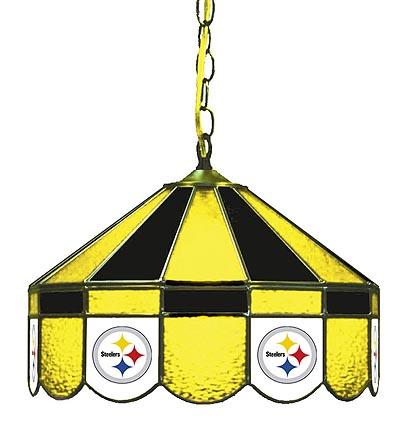 Pittsburgh Steelers NFL Licensed 16" Diameter Stained Glass Lamp from Imperial International