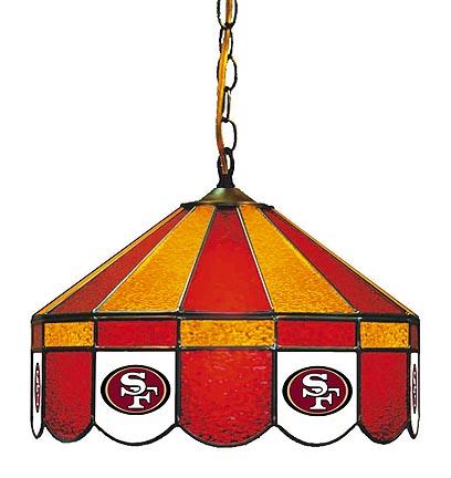 San Francisco 49ers NFL Licensed 16" Diameter Stained Glass Lamp from Imperial International