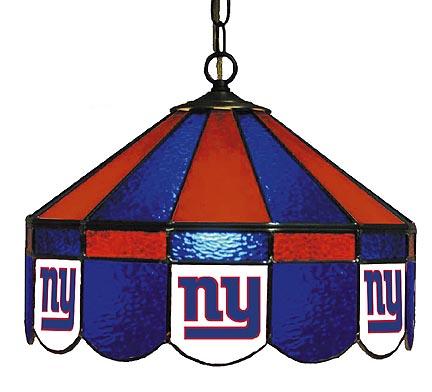 New York Giants NFL Licensed 16" Diameter Stained Glass Lamp from Imperial International
