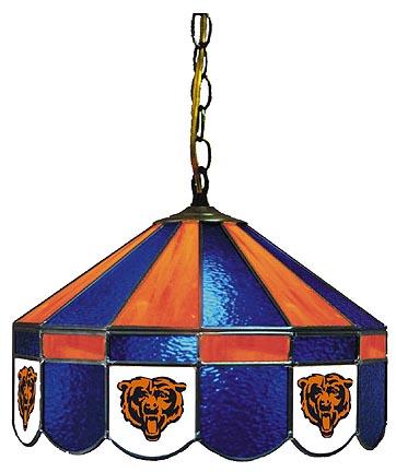 Chicago Bears NFL Licensed 16" Diameter Stained Glass Lamp from Imperial International