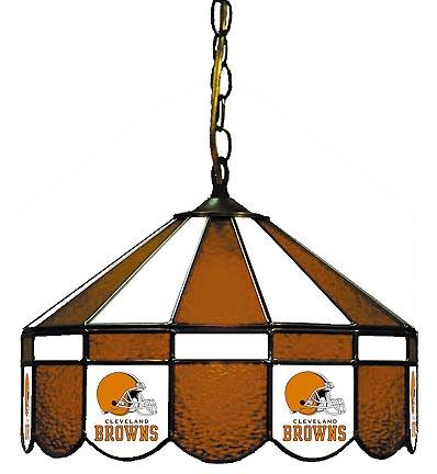 Cleveland Browns NFL Licensed 16" Diameter Stained Glass Lamp from Imperial International