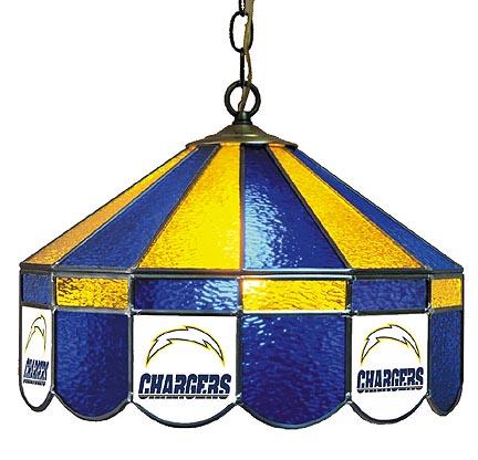 San Diego Chargers NFL Licensed 16" Diameter Stained Glass Lamp from Imperial International