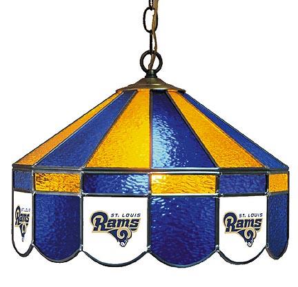 St. Louis Rams NFL Licensed 16" Diameter Stained Glass Lamp from Imperial International