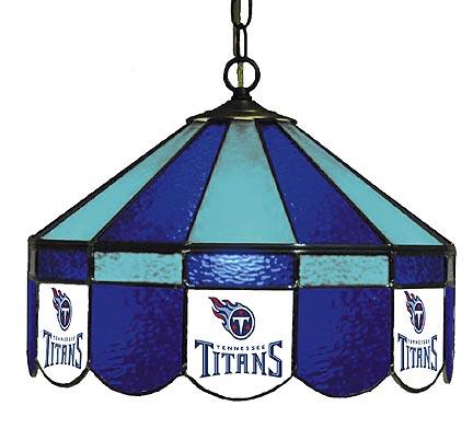 Tennessee Titans NFL Licensed 16" Diameter Stained Glass Lamp from Imperial International