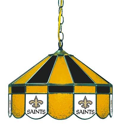 New Orleans Saints NFL Licensed 16" Diameter Stained Glass Lamp from Imperial International