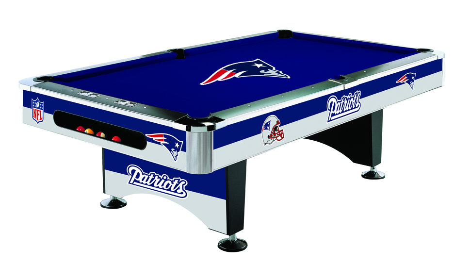 New England Patriots Licensed Billiards Table with Team Logo Cloth 52-1011 from Imperial International