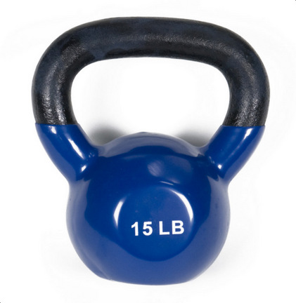 J Fit Premium Vinyl Kettlebell 15 lb.