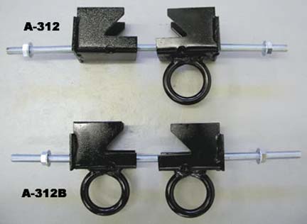 I-Beam Clamp with Double Rings for Climbing Ropes with Double Rings (Flange width from 3-1/2" through 12")