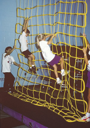 10' W x 10' H Indoor Mesh Climbing Net