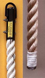Polyplus Climbing Rope with Whipped End - 18 Feet Long