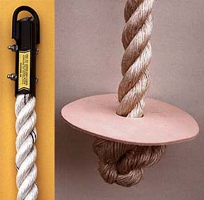 Polyplus Climbing Rope with Turk Knot End - 18 Feet Long