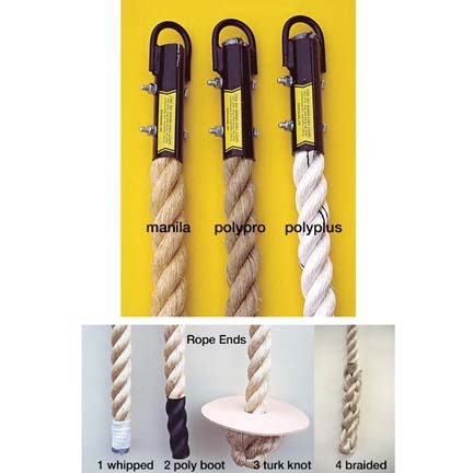 1 1/4" x 18' Polyplus / Whipped Climbing Rope