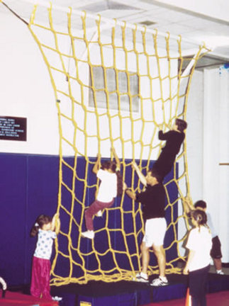 10' W x 10' H Heavy-Duty Indoor Mesh Climbing Net