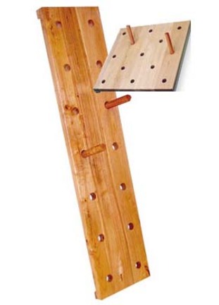 14"W x 60"H Vertical High School Peg Board