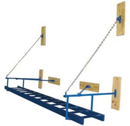 18"W x 12'L Wall Mounted Gym Ladder
