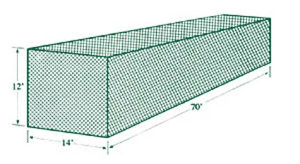 JUGS&reg; #1 Standard Batting Cage Net (381 lb. Breaking-Strength Nylon Twine)