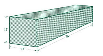 JUGS&reg; #1 Standard Batting Cage Net (691 lb. Breaking-Strength Nylon Twine)