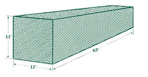 JUGS&reg; #8 Backyard Softball Net&trade; Batting Cage Net (119 lb. Breaking-Strength Nylon Twine)