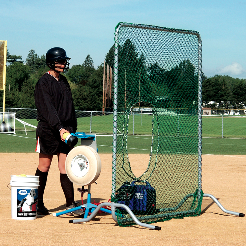 Softball Fixed-Frame Pitchers Screen - 6 1/2' Tall from The Jugs Company