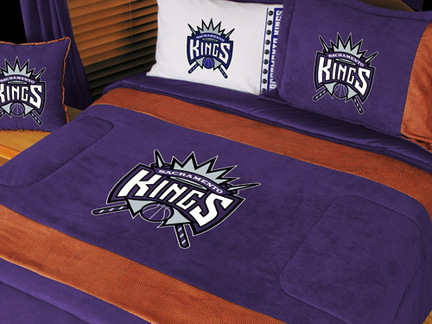 Sacramento Kings MicroSuede Twin Comforter from "The MVP Collection" by Kentex