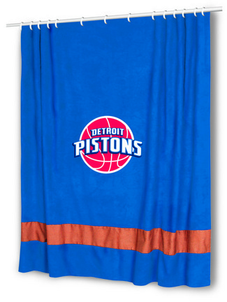 Detroit Pistons Shower Curtain for "The MVP Collection" by Kentex