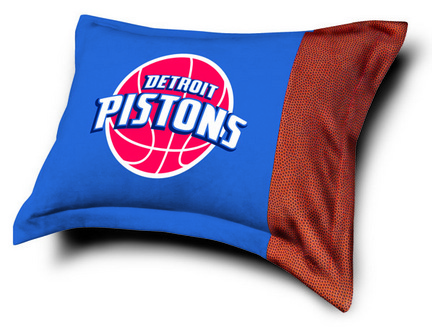 Detroit Pistons Pillow Sham from "The MVP Collection" by Kentex