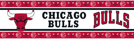 Chicago Bulls 5" x 15' NBA Wall Border from Kentex