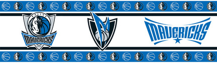 Dallas Mavericks 5" x 15' NBA Wall Border from Kentex