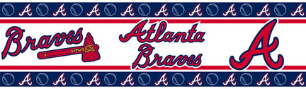 Atlanta Braves 5" x 15' MLB Wall Border from Kentex