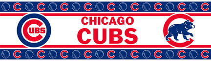 Chicago Cubs 5" x 15' MLB Wall Border from Kentex