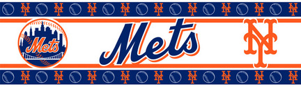 New York Mets 5" x 15' MLB Wall Border from Kentex