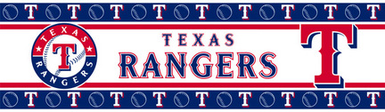 Texas Rangers 5" x 15' MLB Wall Border from Kentex