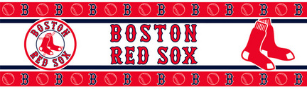 Boston Red Sox 5" x 15' MLB Wall Border from Kentex
