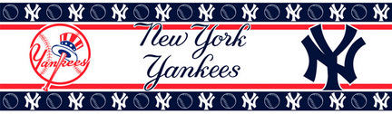 New York Yankees 5" x 15' MLB Wall Border from Kentex