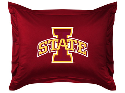 Iowa State Cyclones Coordinating Pillow Sham from "The Locker Room Collection" by Kentex