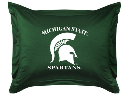 Michigan State Spartans Coordinating Pillow Sham from "The Locker Room Collection" by Kentex