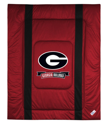 Georgia Bulldogs Jersey Mesh Twin Comforter from "The Sidelines Collection" by Kentex