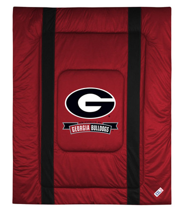 Georgia Bulldogs Jersey Mesh Full / Queen Comforter from "The Sidelines Collection" by Kentex