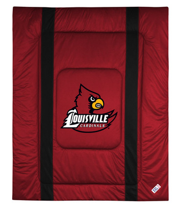 Louisville Cardinals Jersey Mesh Twin Comforter from "The Sidelines Collection" by Kentex