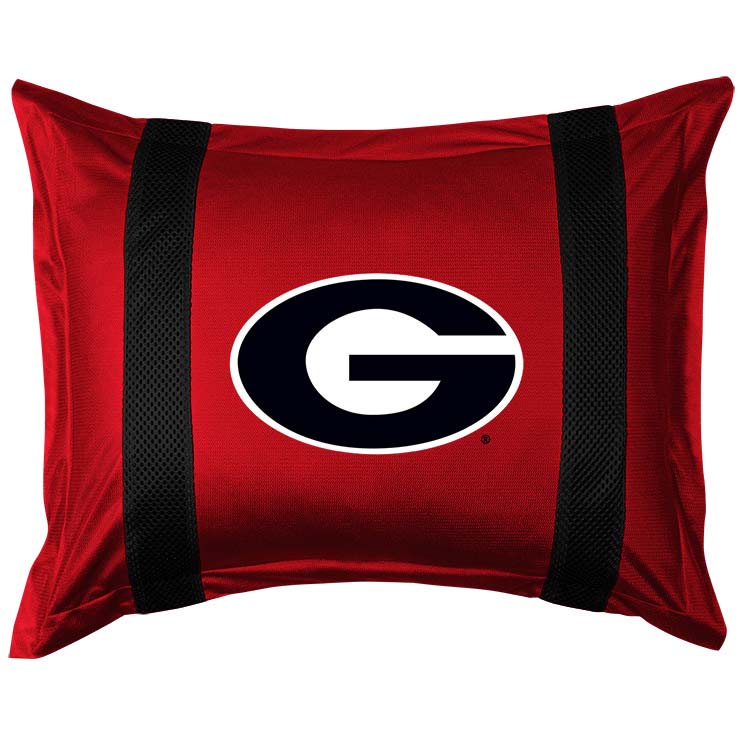 Georgia Bulldogs Pillow Sham from "The Sidelines Collection" by Kentex
