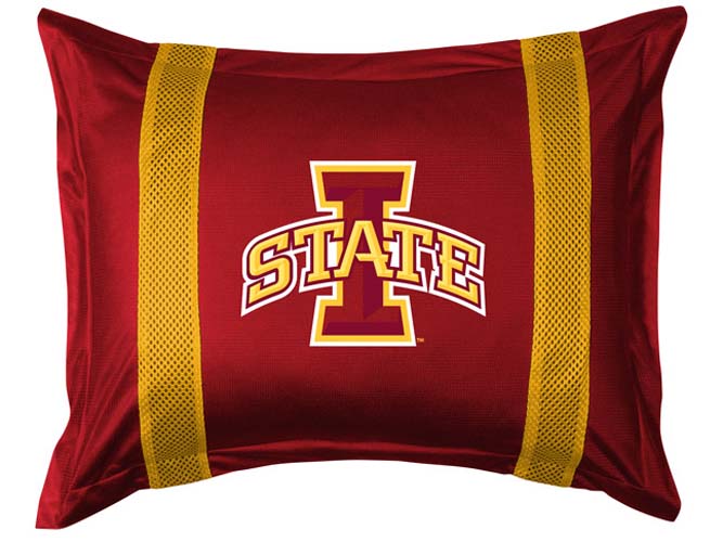 Iowa State Cyclones Pillow Sham from "The Sidelines Collection" by Kentex