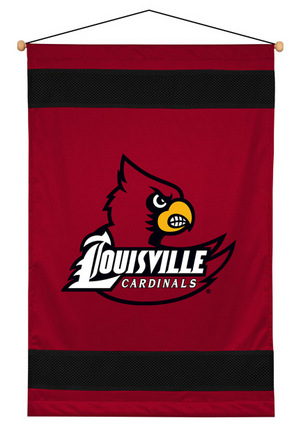 Louisville Cardinals 29.5" x 45" Coordinating NCAA "Sidelines Collection" Wall Hanging from Kentex