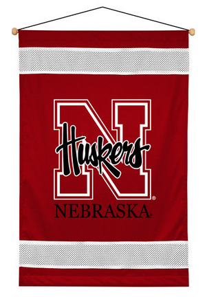 Nebraska Cornhuskers 29.5" x 45" Coordinating NCAA "Sidelines Collection" Wall Hanging from Kentex