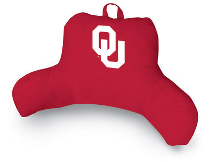 Oklahoma Sooners Coordinating NCAA Bedrest Pillow for "The MVP Collection" from Kentex
